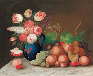 Still Life with Fruit and Flowers